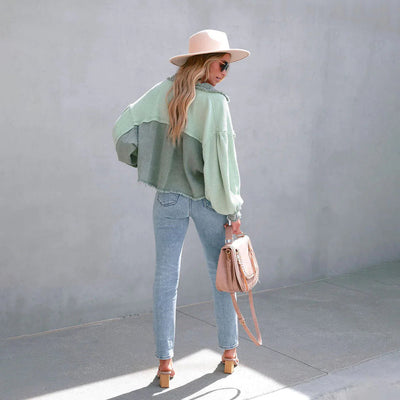 Melanie - Casual Puff-mouw Jas voor Vrouwen