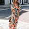 Callie - bloemen maxi jurk met split