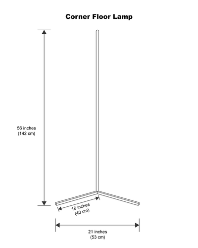 Corner floor lamp 
