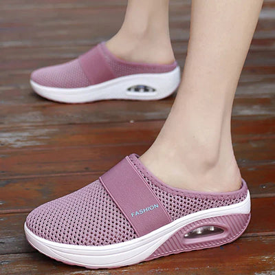 Sophie | Comfortabele ademende zwarte pantoffels