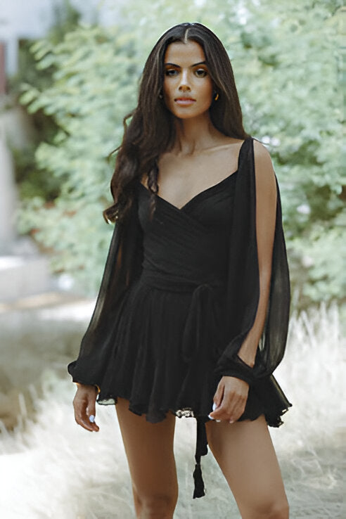 Parris - casual rugloze chique jurk
