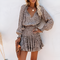 Imani - Bloemen Chiffon Minijurk