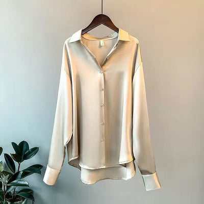 Sophie | Satijnen damesblouse
