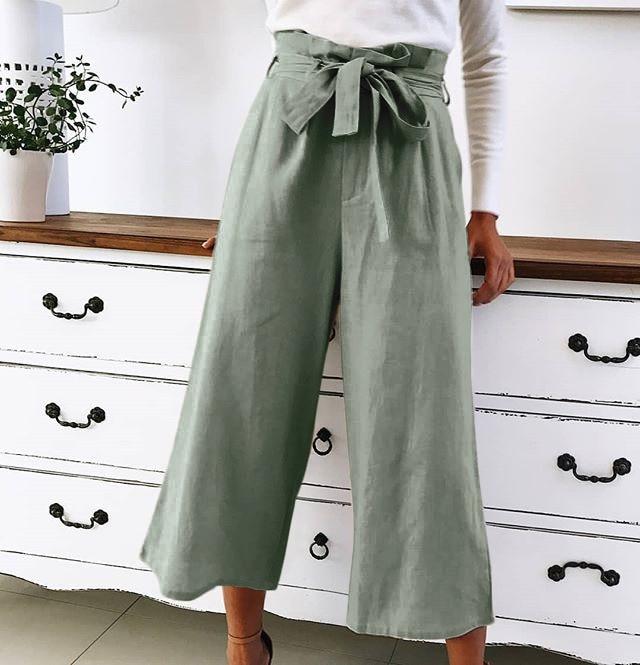 Haley - High-waisted wide-leg trousers