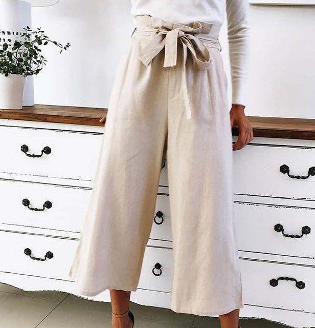 Haley - High-waisted wide-leg trousers