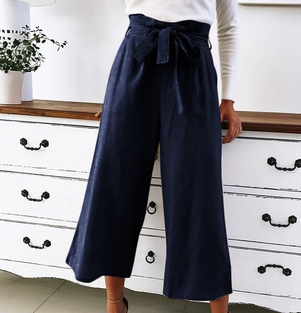 Haley - High-waisted wide-leg trousers