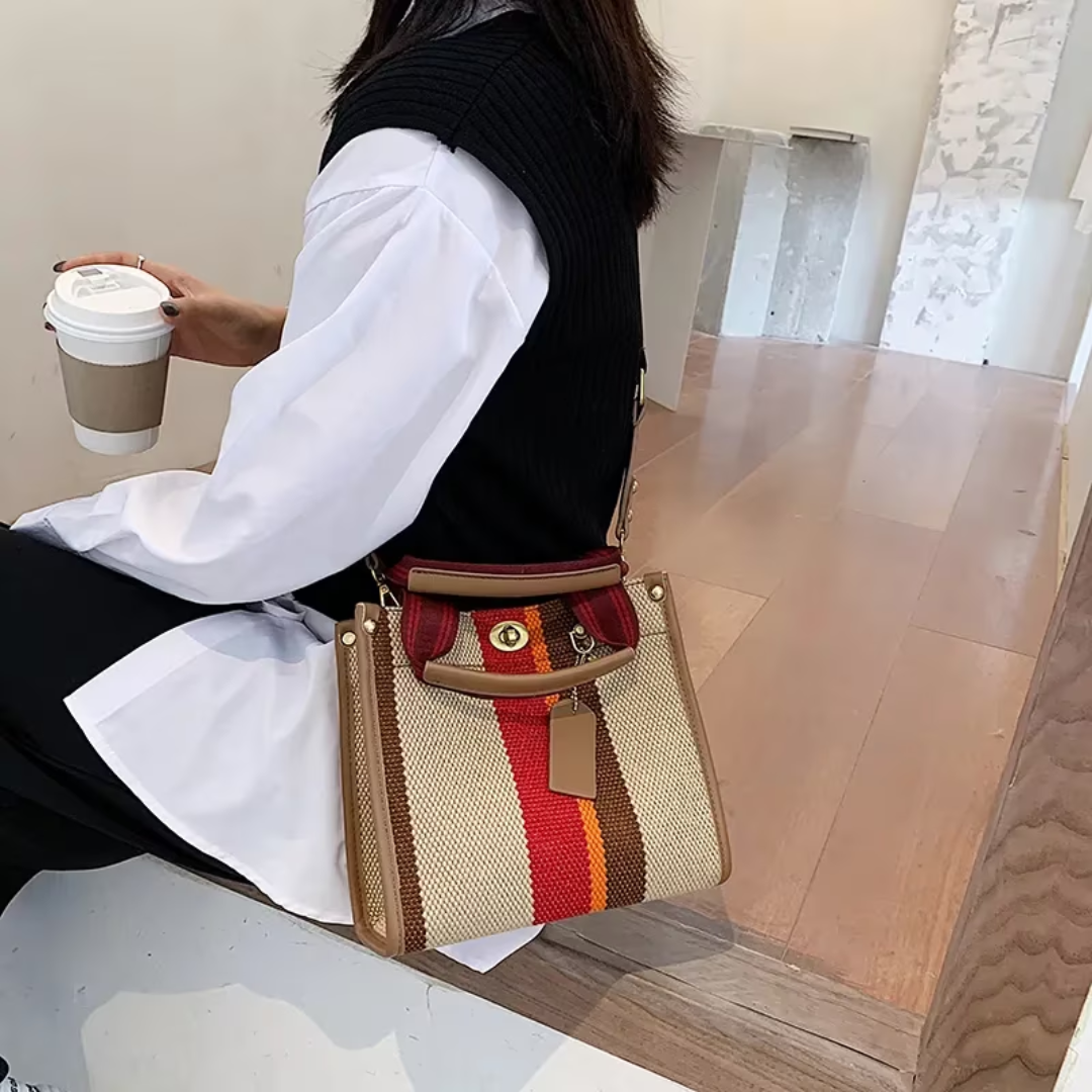 Ivy - Striped Tote Bag for Women - Stylish &amp; Versatile 