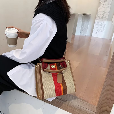 Ivy - Striped Tote Bag for Women - Stylish &amp; Versatile 