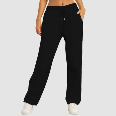 Romy – Losvallende Joggingbroek met Hoge Taille