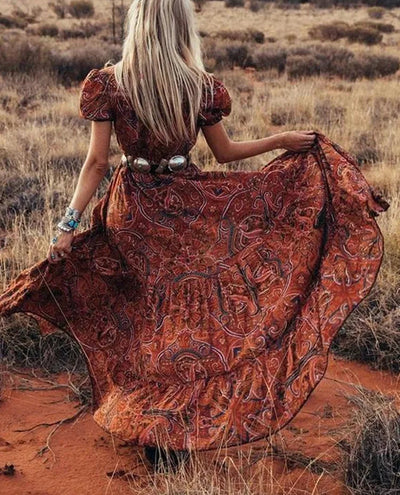 Azaria - Bohemian Paisley Maxi Jurk
