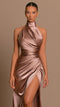 Valencia - Satijnen One-Shoulder Jurk