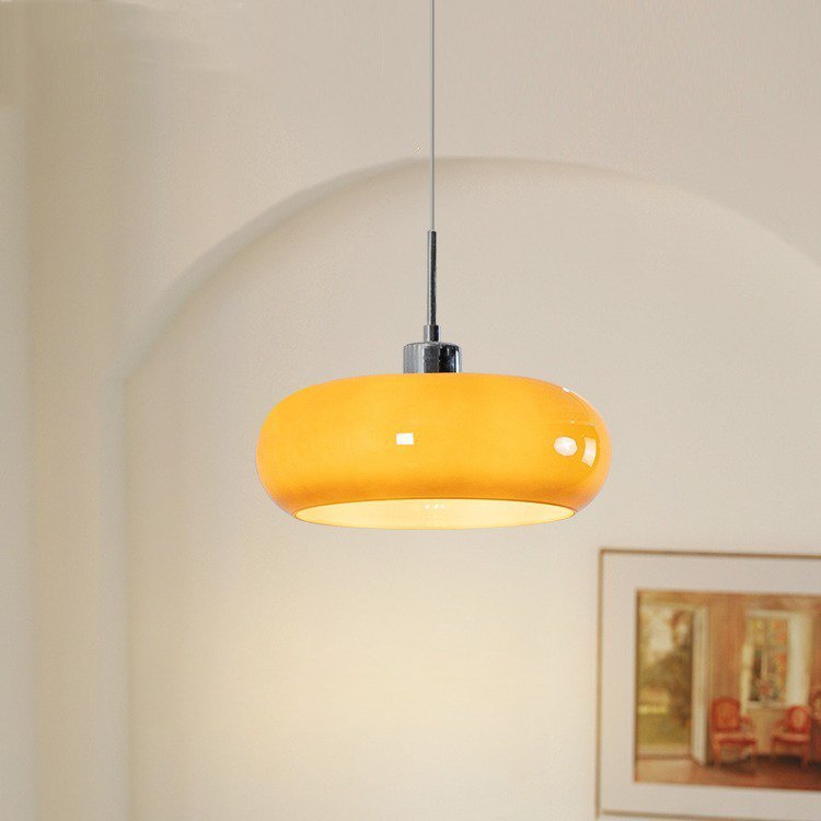 Brayne - Round Glass Pendant Light Bauhaus Style