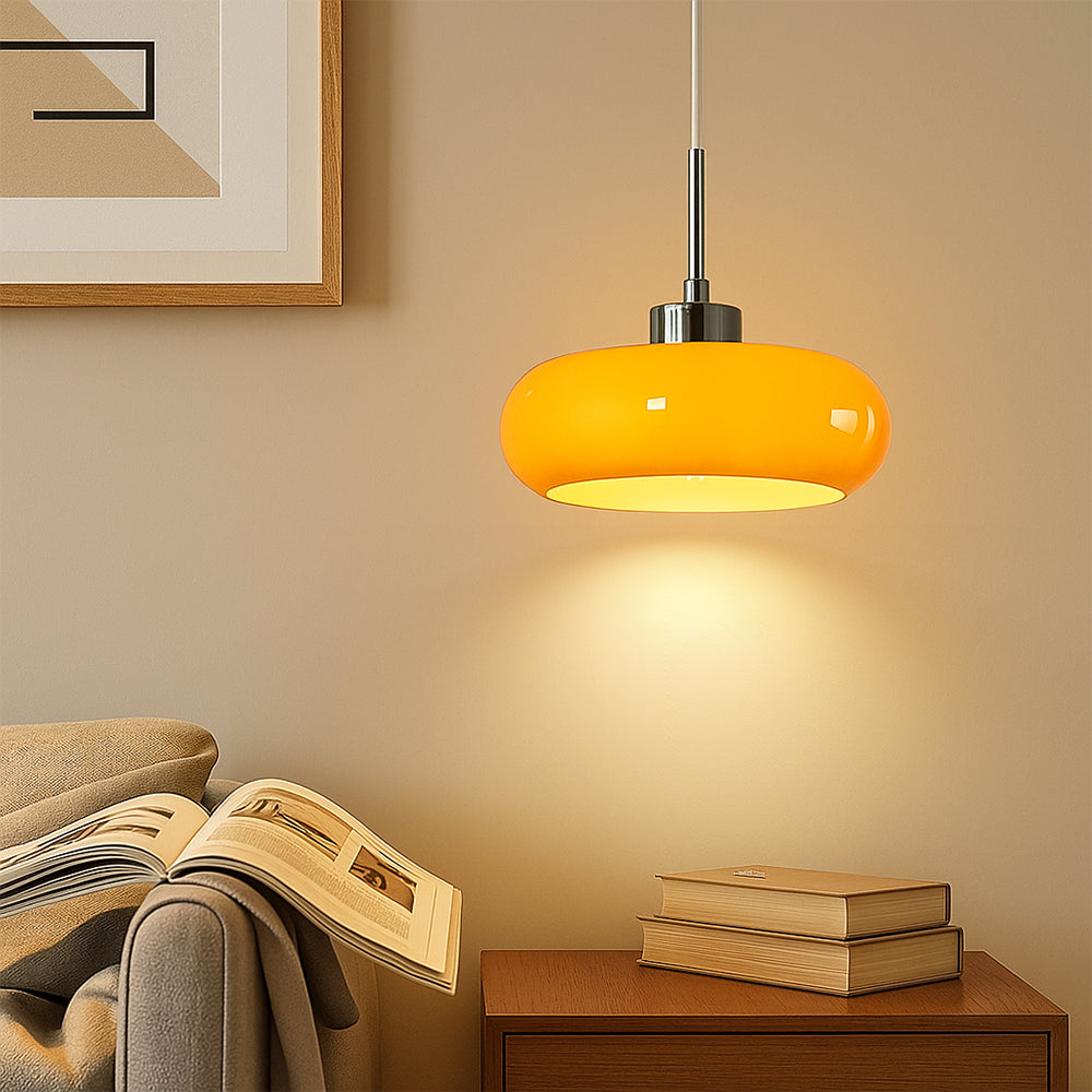 Brayne - Round Glass Pendant Light Bauhaus Style