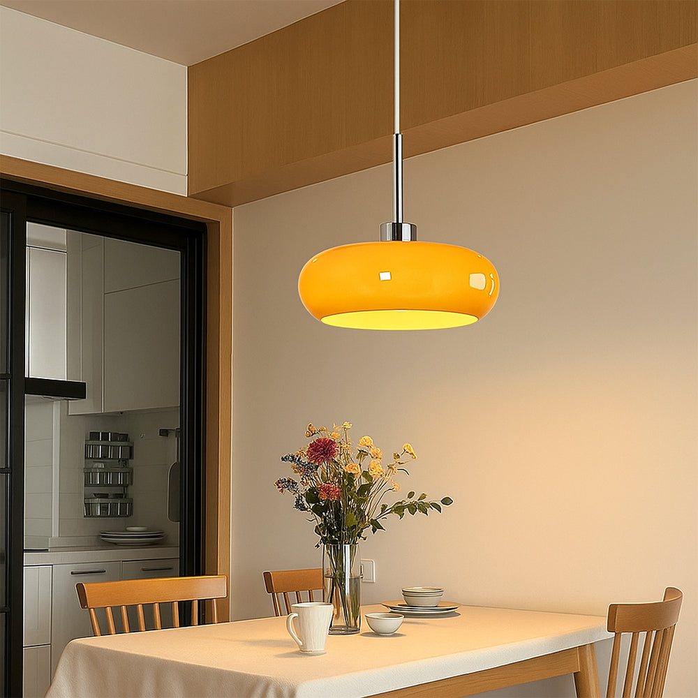 Brayne - Round Glass Pendant Light Bauhaus Style