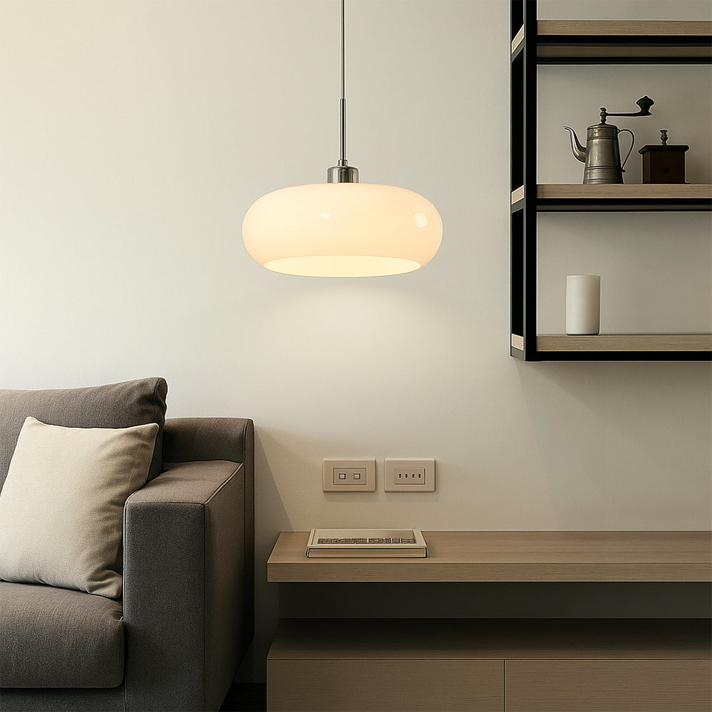 Brayne - Round Glass Pendant Light Bauhaus Style