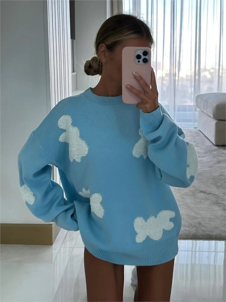 Gebreide oversized trui voor dames