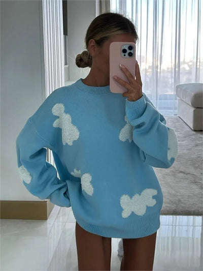 Gebreide oversized trui voor dames