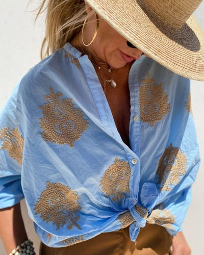 Chynna - Chic Strik Blouse voor Vrouwen