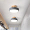 Aqiora – Modern Circular LED Ceiling Light Wood Base
