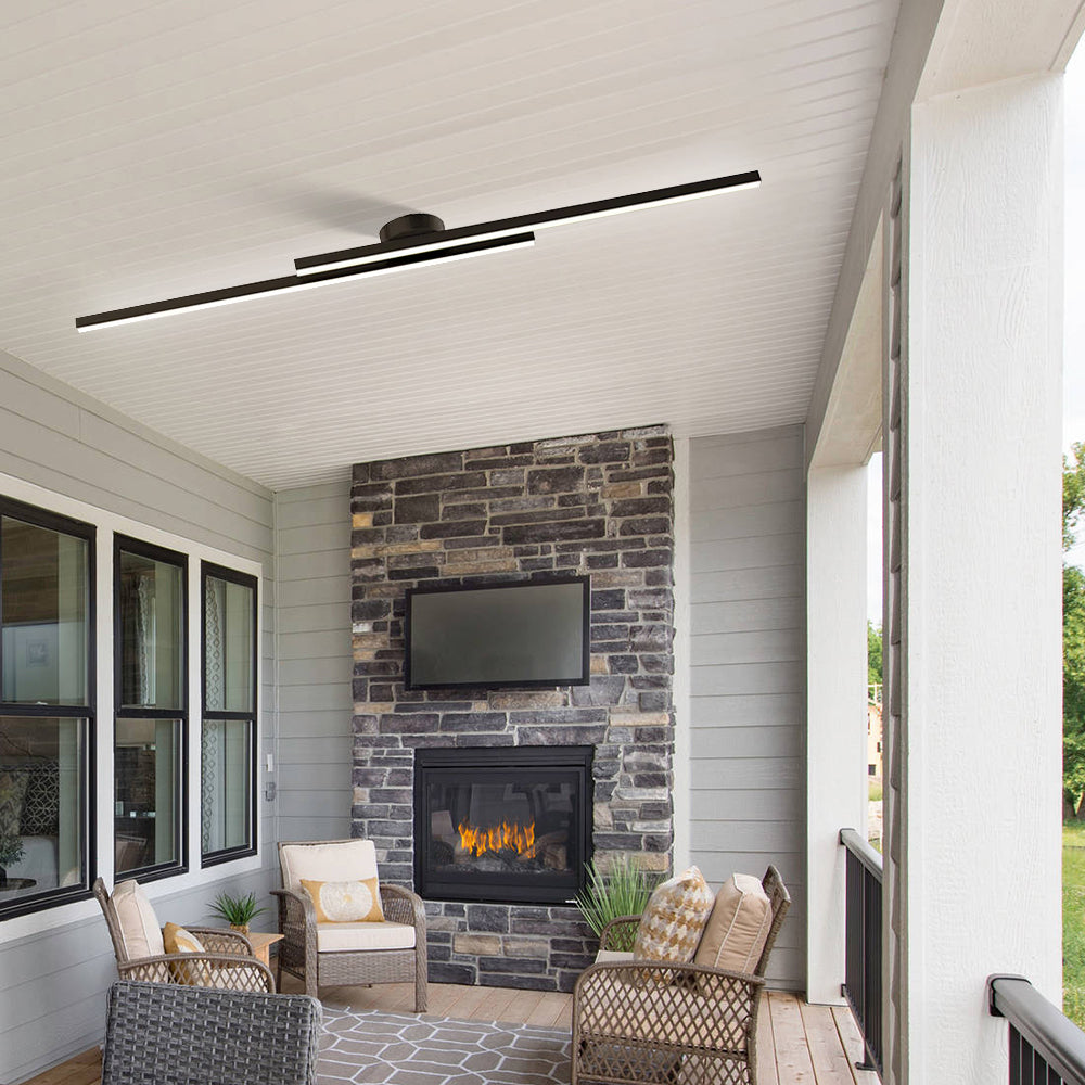Siris - Linear Semi Flush Ceiling Light