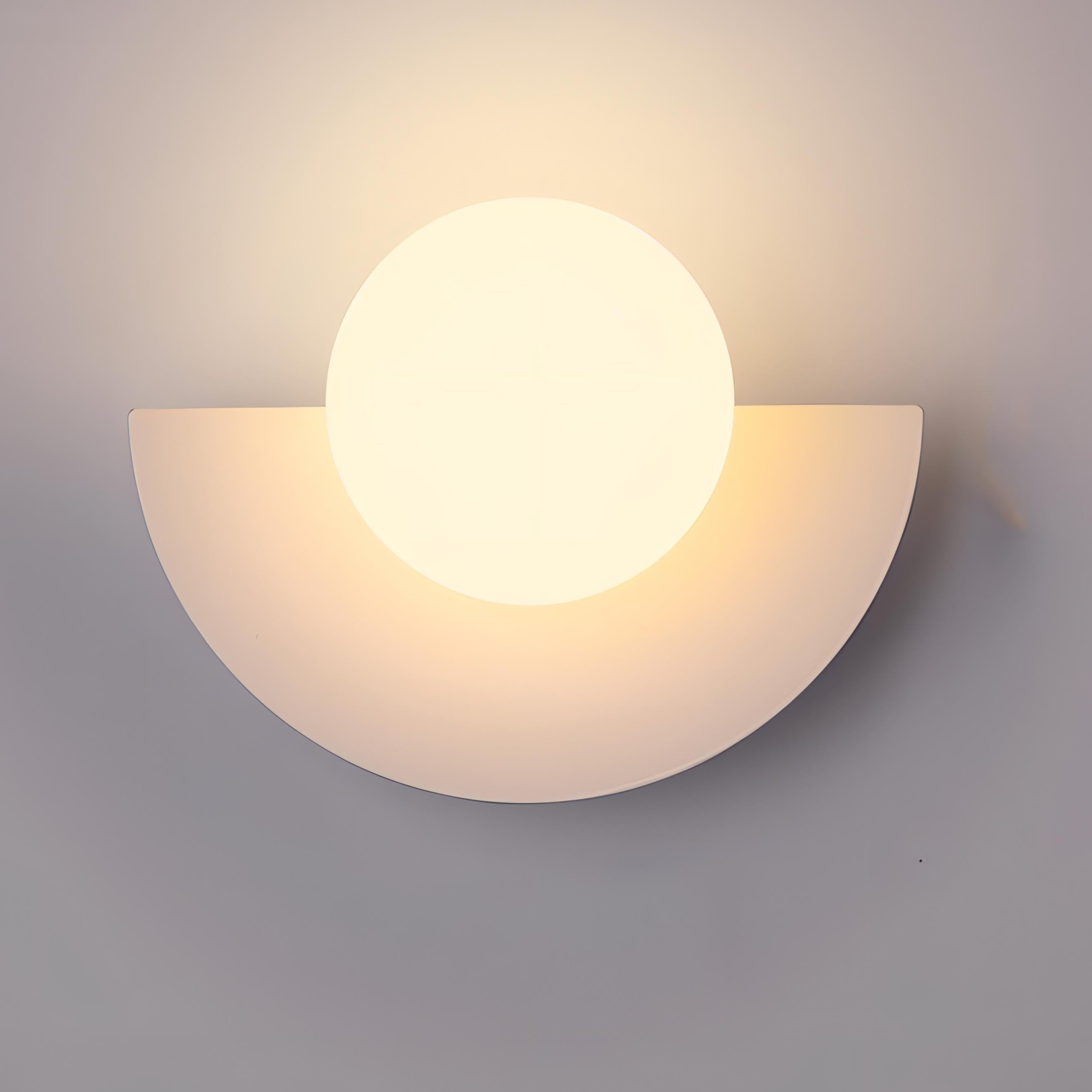 Naorena – Semicircle Wall Light With Round Shade