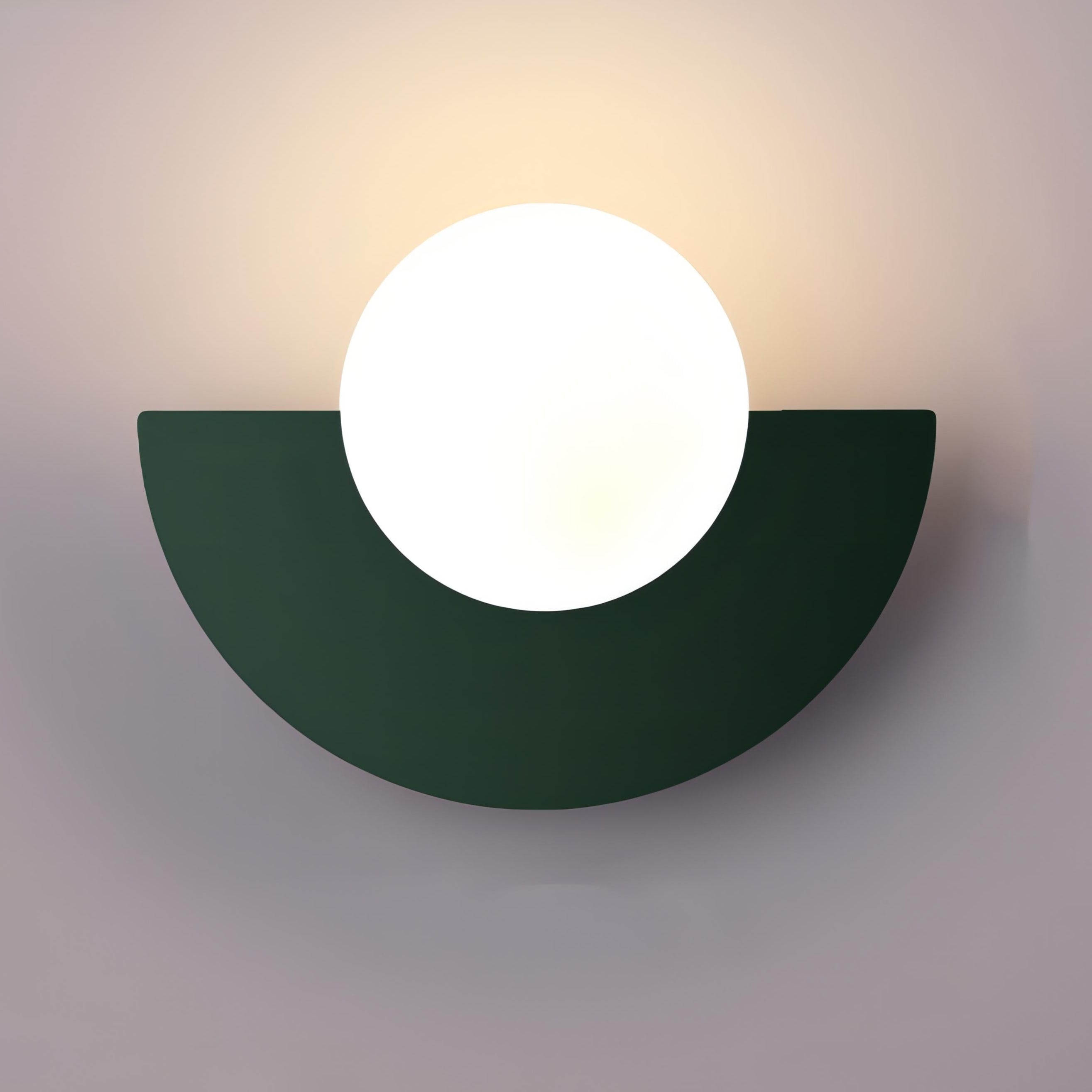 Naorena – Semicircle Wall Light With Round Shade