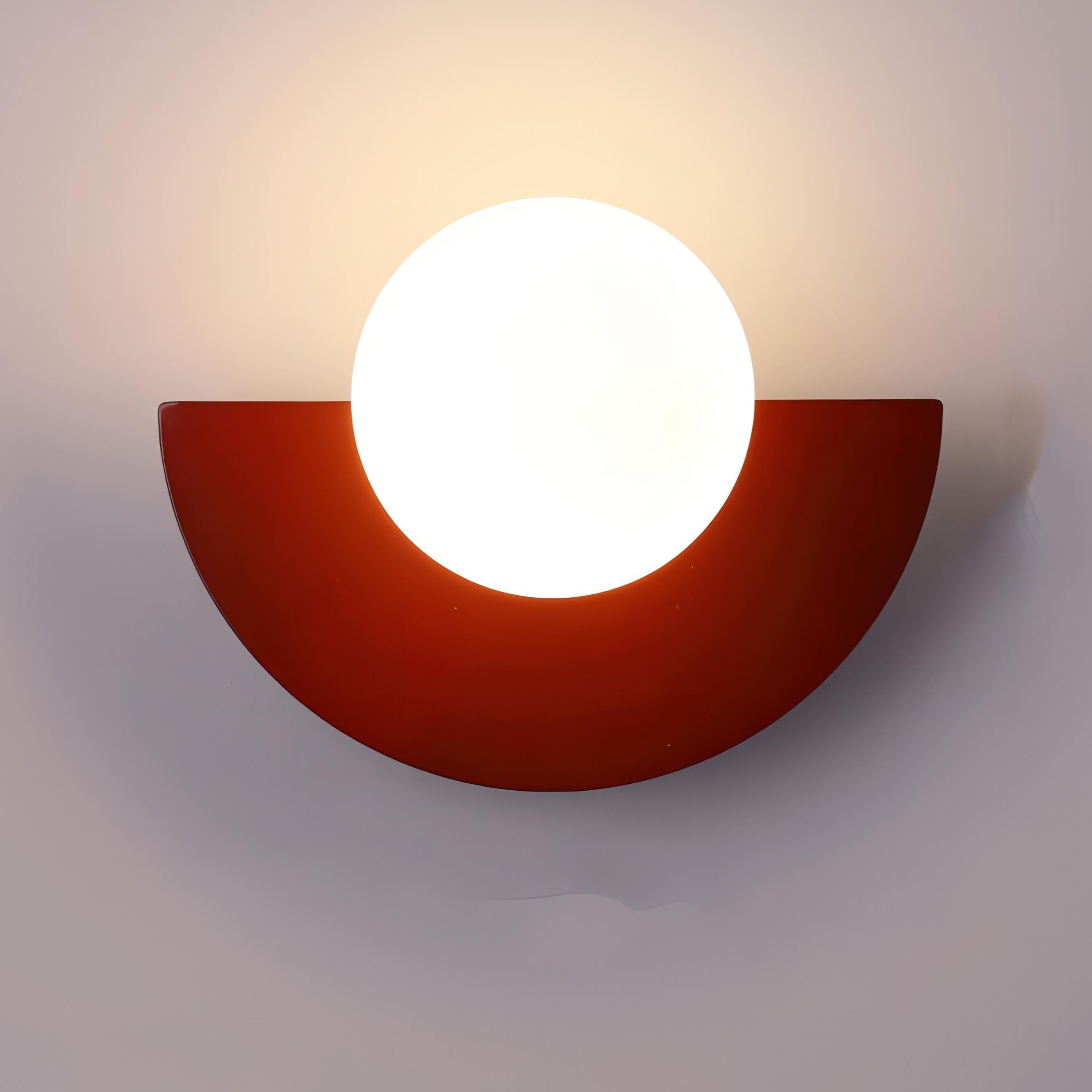 Naorena – Semicircle Wall Light With Round Shade
