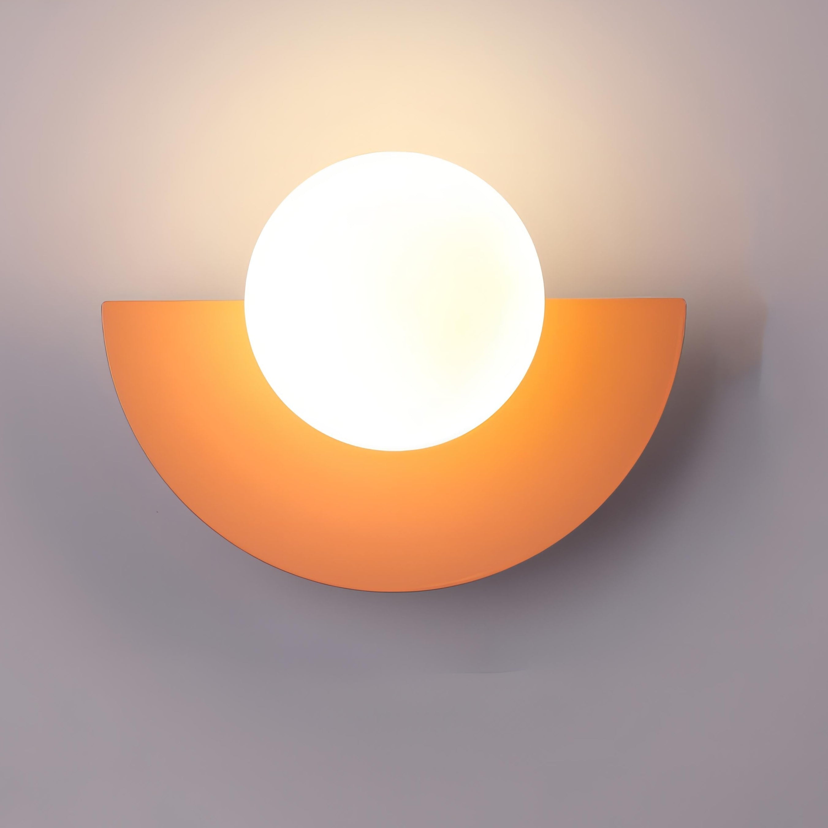 Naorena – Semicircle Wall Light With Round Shade