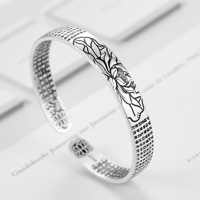 SereniteitLotus – Zilveren Lotus Armband – Kracht & Harmonie