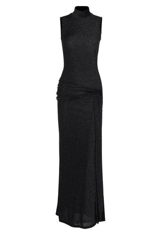 Shanna maxi-jurk met metallic band