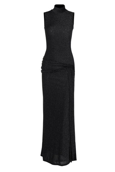 Shanna maxi-jurk met metallic band