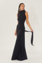 Shanna maxi-jurk met metallic band