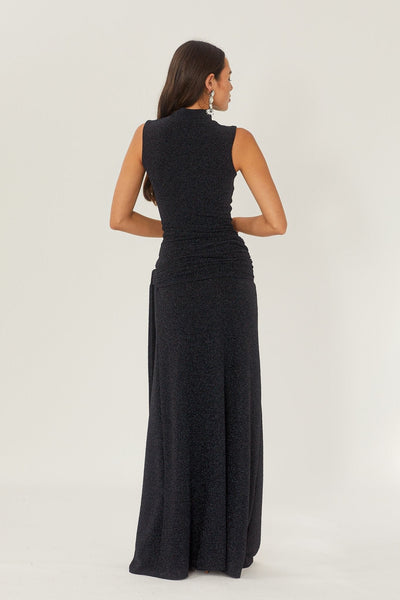Shanna maxi-jurk met metallic band