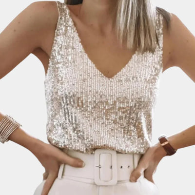 Siri - Stijlvolle Glittertop voor Dames
