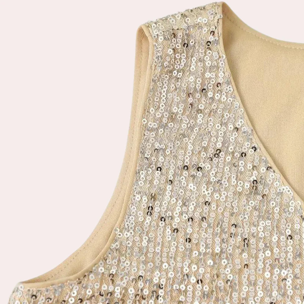 Siri - Stijlvolle Glittertop voor Dames