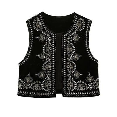 Sofia | Geborduurd Gilet