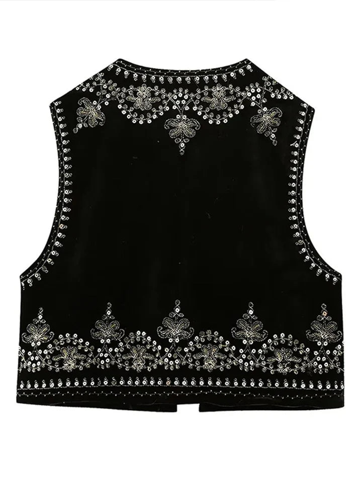 Sofia | Geborduurd Gilet