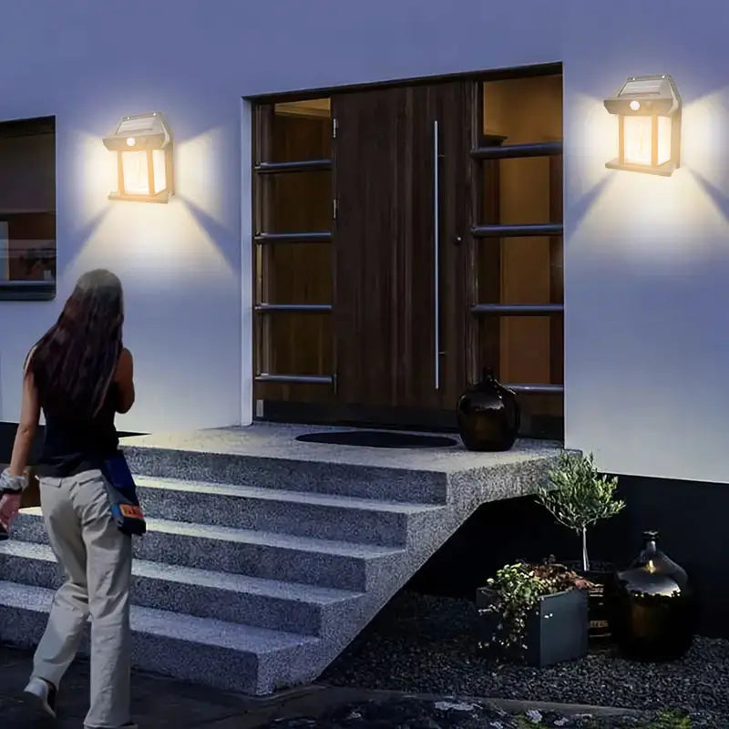 Solvionn - Outdoor Wall Light Motion Sensor Night Illumination