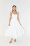 Melody - Nieuwe halflange, eenvoudige en getailleerde strapless jurk