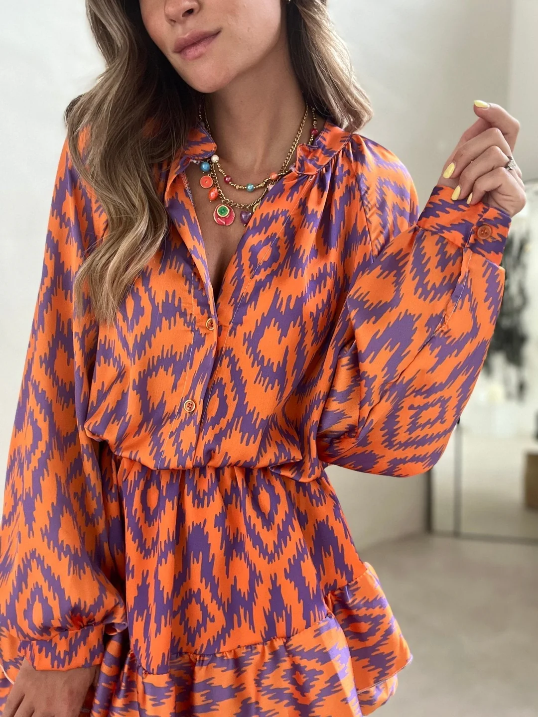 Soraya – Jurk met Grafische Print