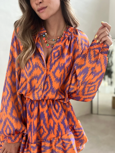 Soraya – Jurk met Grafische Print