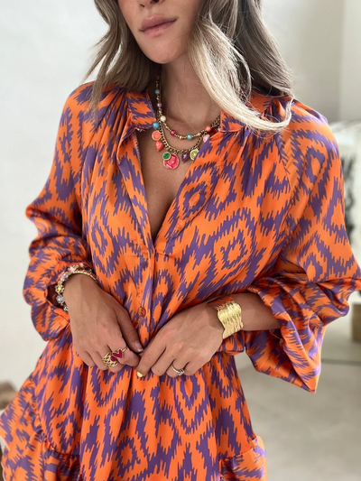 Soraya – Jurk met Grafische Print
