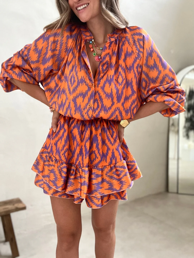 Soraya – Jurk met Grafische Print