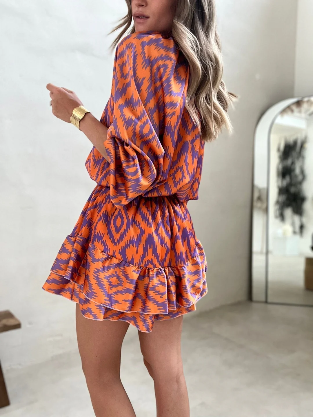 Soraya – Jurk met Grafische Print