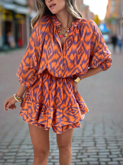 Soraya – Jurk met Grafische Print