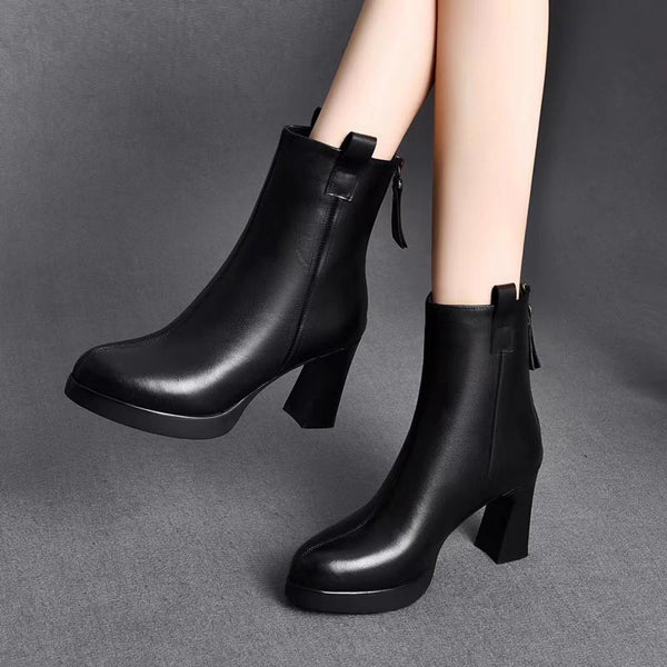 Itzy - Elegant boots with high heels and pointed toes