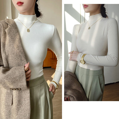 Gwyn - Elegante Geribde Coltrui voor Vrouwen