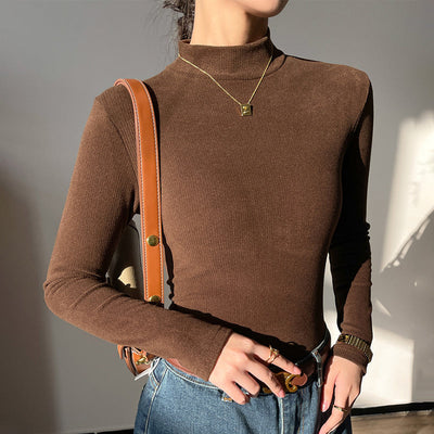 Gwyn - Elegante Geribde Coltrui voor Vrouwen