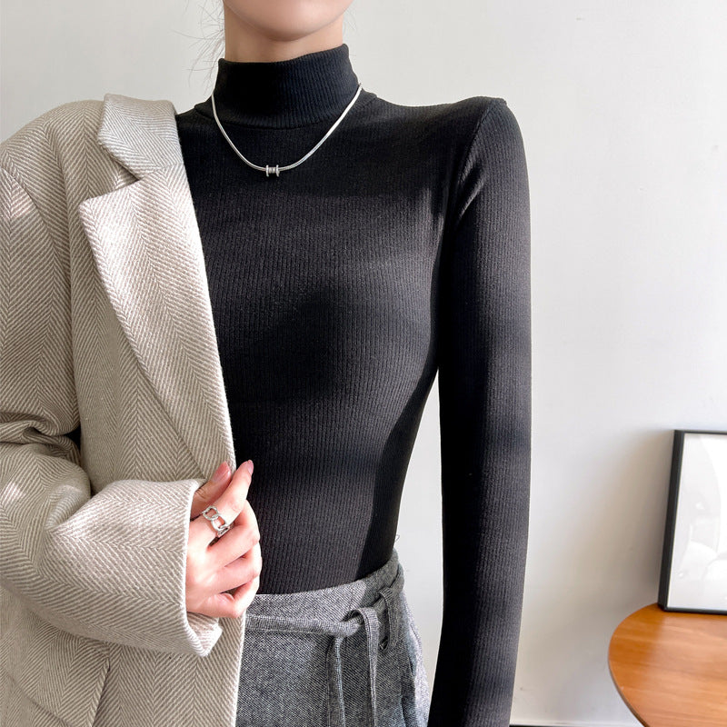 Gwyn - Elegante Geribde Coltrui voor Vrouwen