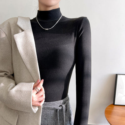 Gwyn - Elegante Geribde Coltrui voor Vrouwen